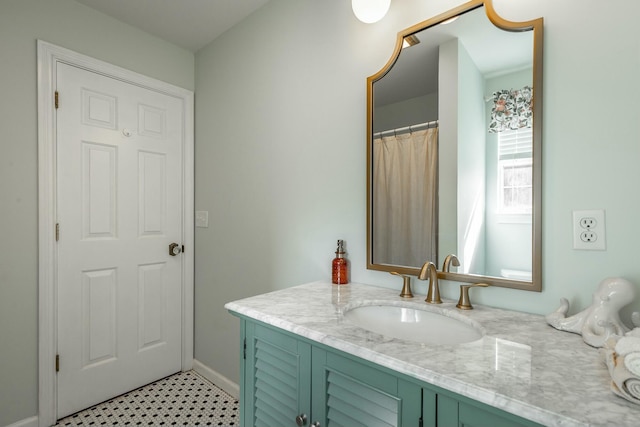 bathroom featuring vanity