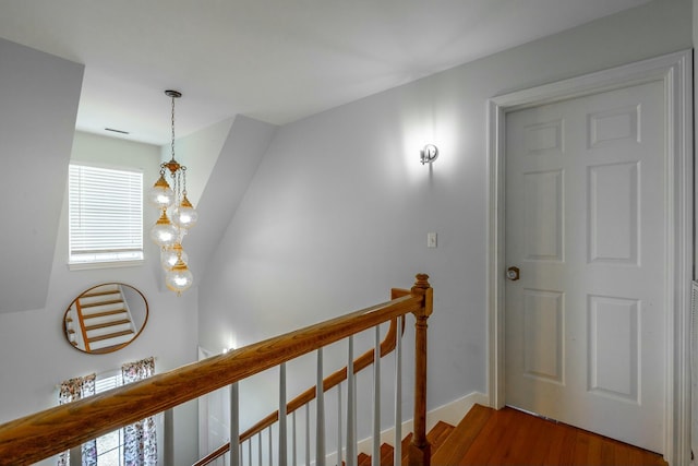 hall featuring hardwood / wood-style floors