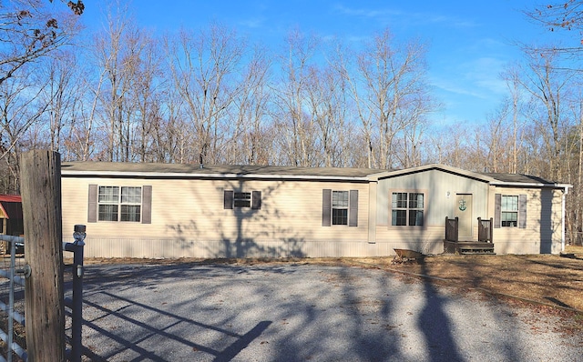 view of manufactured / mobile home