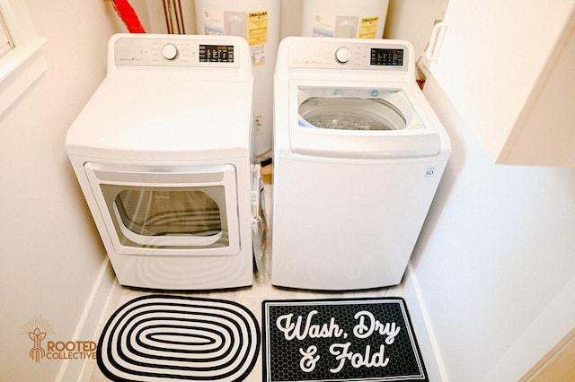 laundry room featuring washer and dryer