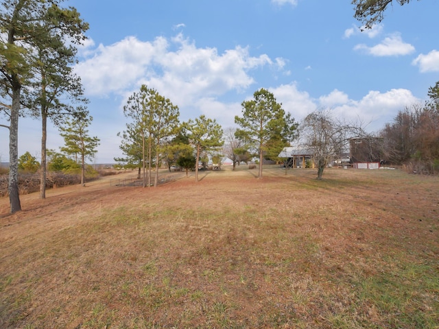 view of yard featuring a rural view