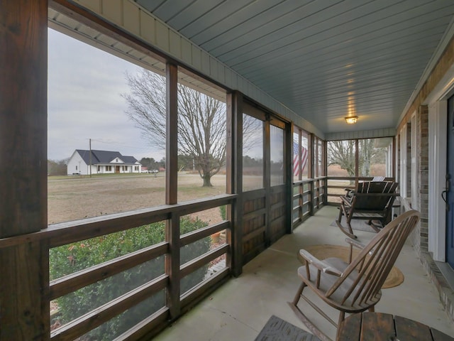 sunroom featuring plenty of natural light