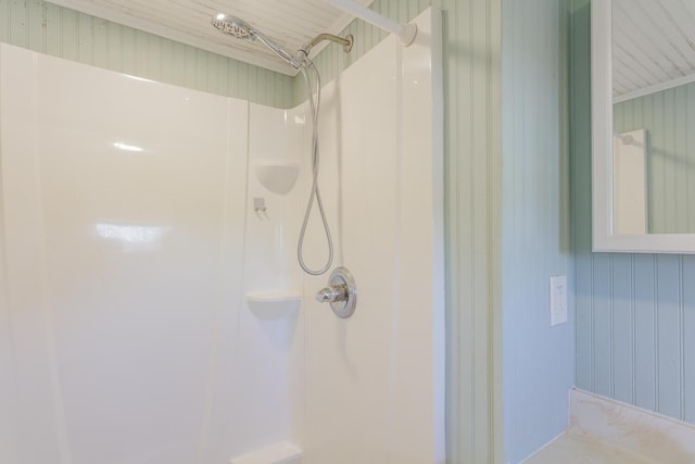 bathroom with walk in shower