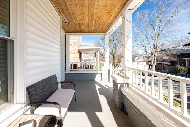 view of balcony