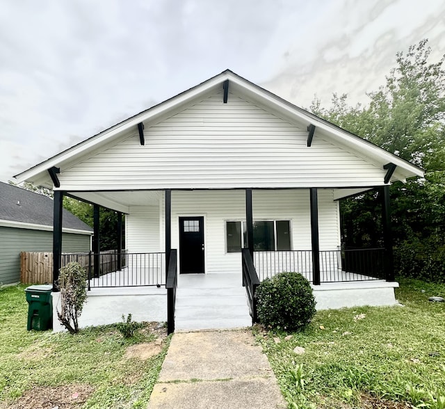 bungalow-style house featuring a porch