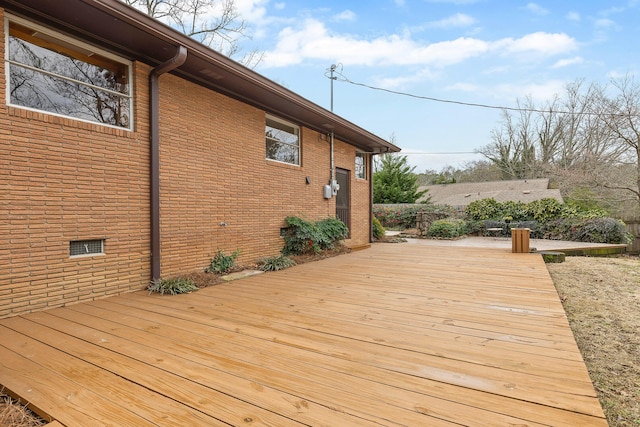 view of wooden terrace