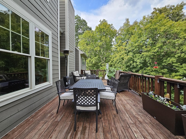 view of wooden terrace