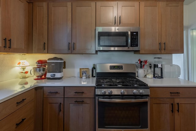 kitchen with stainless steel appliances