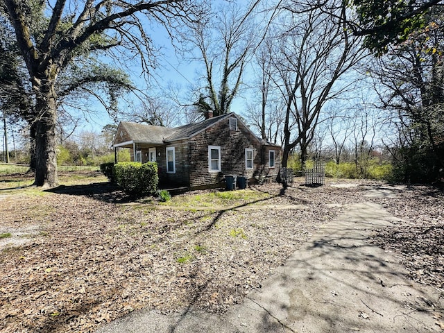 view of side of property