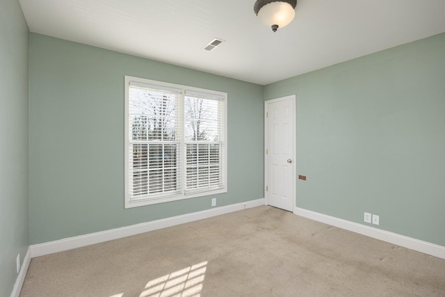 view of carpeted empty room