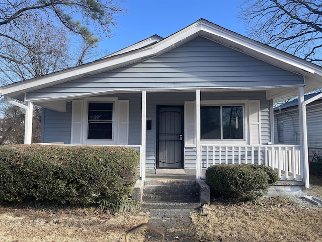 bungalow with covered porch