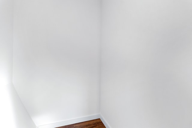 unfurnished room with hardwood / wood-style floors