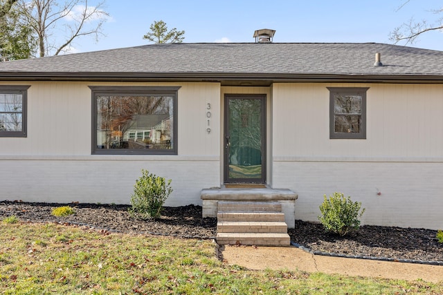 view of single story home