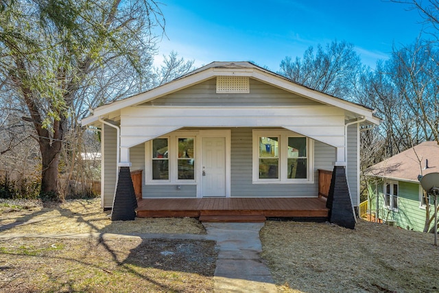 bungalow-style house with a porch