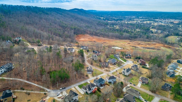 aerial view featuring a mountain view