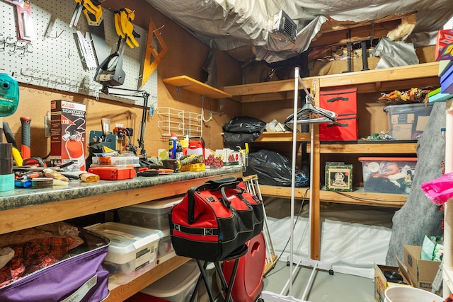 view of storage room