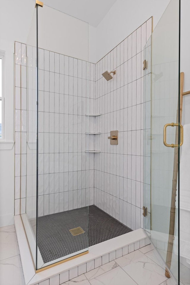 bathroom with walk in shower