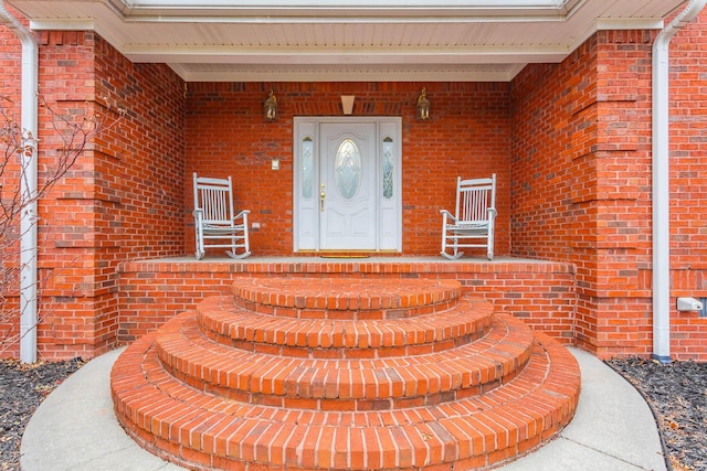 property entrance with a porch