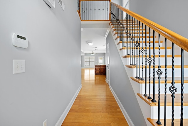 interior space featuring light wood-type flooring