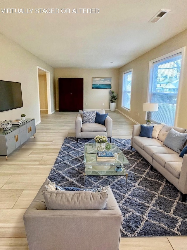 6445 Brookmead Cir, Hixson, TN 37343 - living area with light wood finished floors