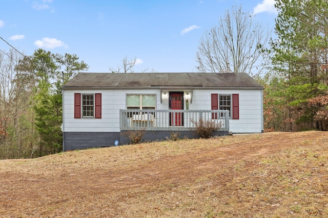 view of ranch-style home