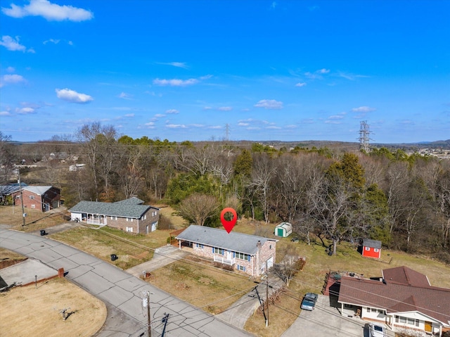 birds eye view of property