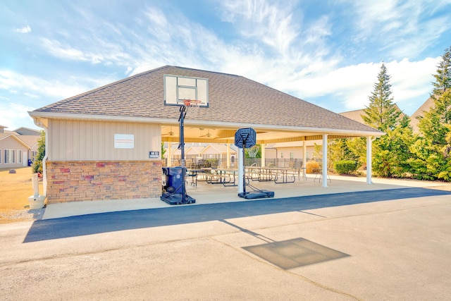 view of basketball court