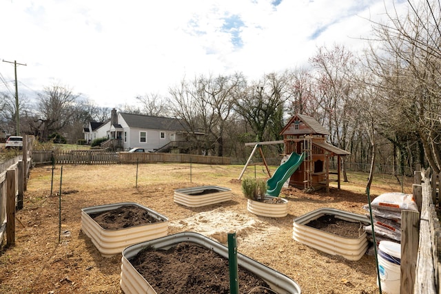 view of jungle gym