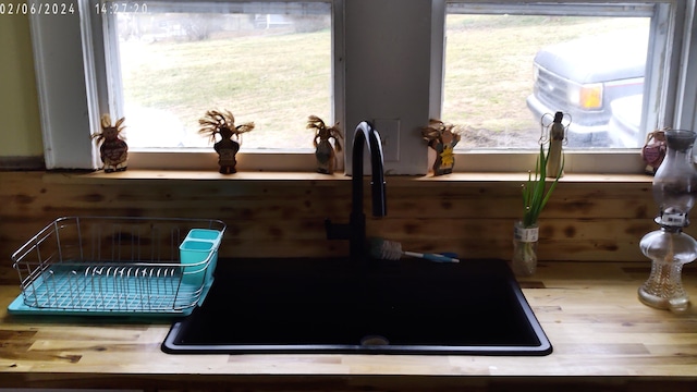 interior details with sink