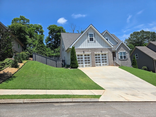1609 Capanna Trl, Hixson, TN 37343 - craftsman inspired home with board and batten siding, driveway, and brick siding