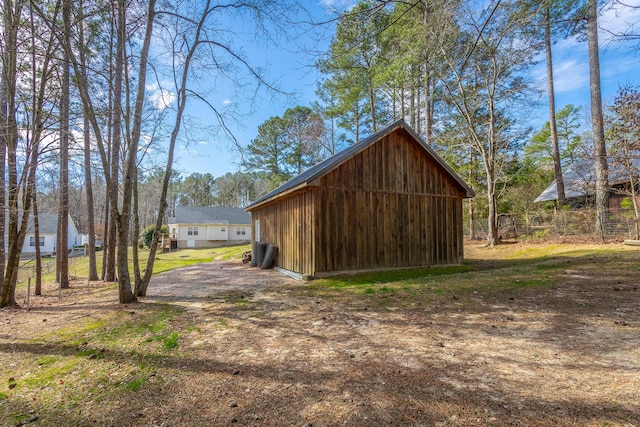 view of outbuilding with an outdoor structure