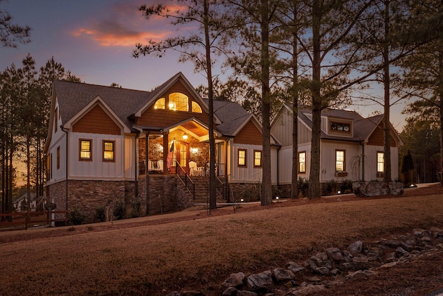 view of front of home