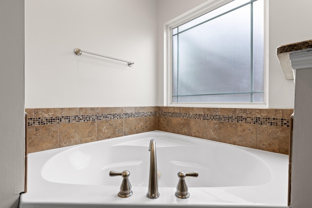 bathroom featuring a bathing tub