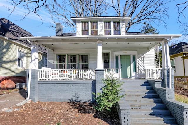 bungalow-style home with covered porch