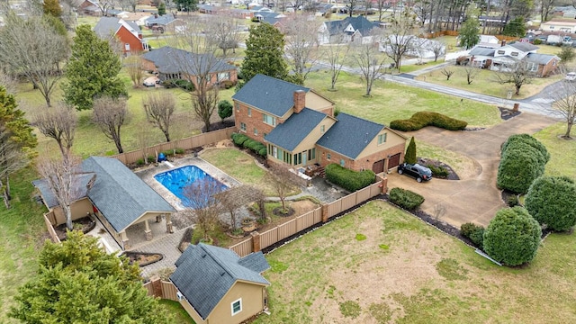 birds eye view of property