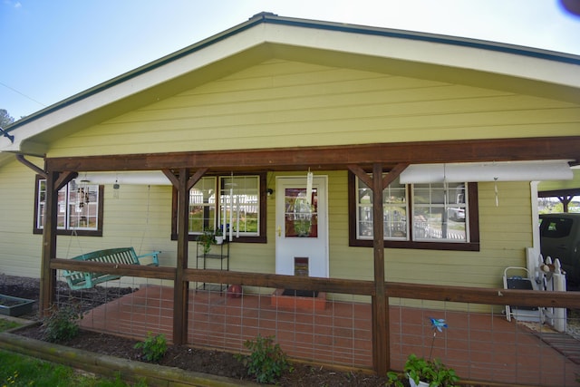 view of rear view of property