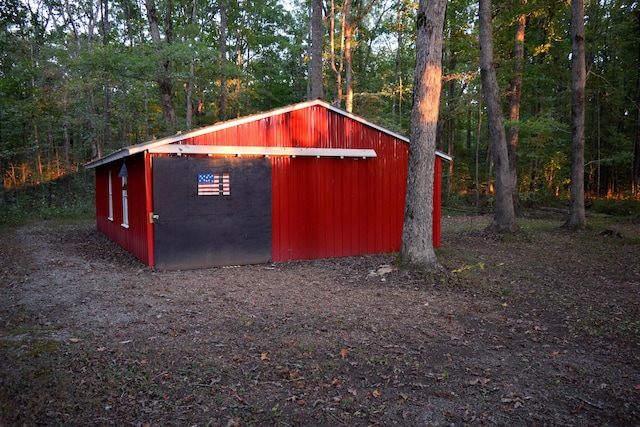 view of outdoor structure