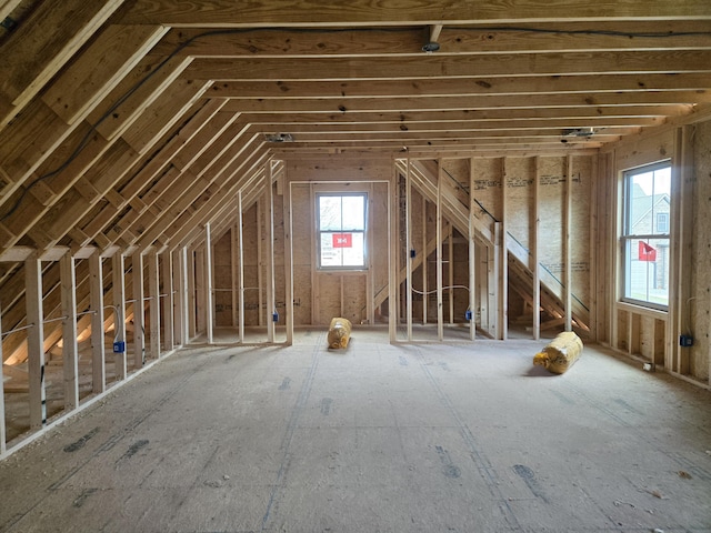 view of attic