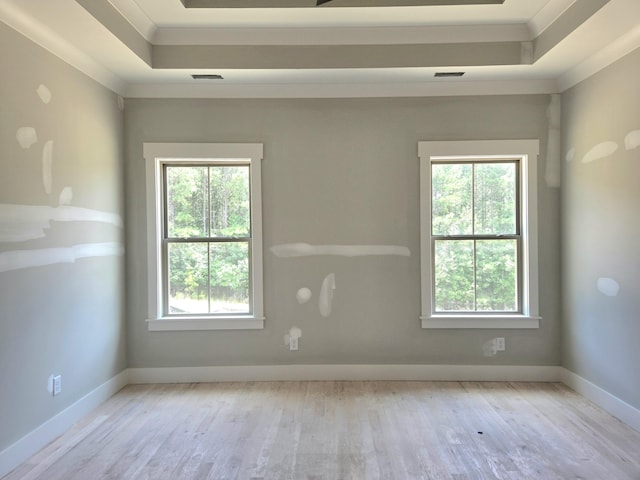 1646 Ritz Way Unit 4, Soddy Daisy, TN 37379 - spare room featuring healthy amount of natural light, wood finished floors, and a raised ceiling
