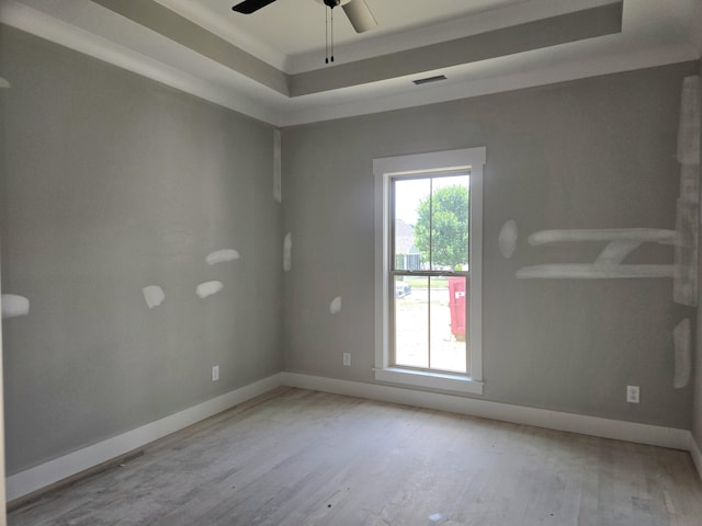 1646 Ritz Way Unit 4, Soddy Daisy, TN 37379 - unfurnished room featuring wood finished floors, a raised ceiling, and ceiling fan