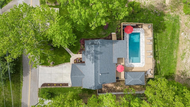 birds eye view of property