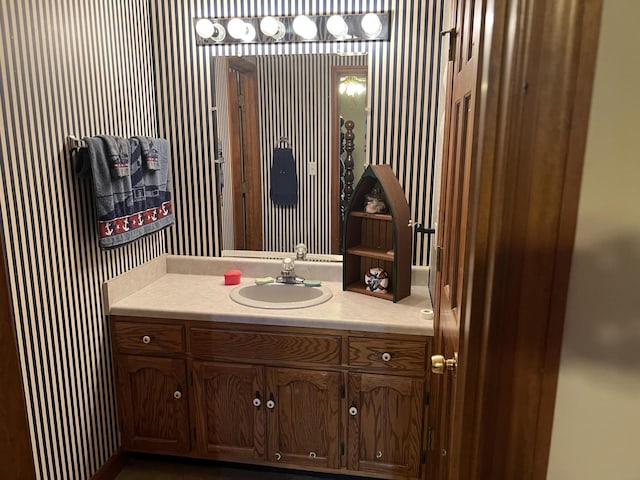 bathroom with vanity