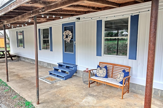 exterior space with a patio