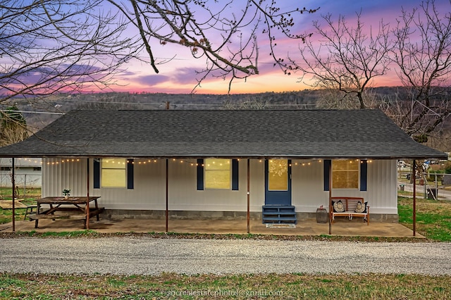 view of front of house with a porch