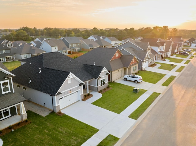 8892 Knolling Loop Unit 34, Ooltewah, TN 37363 - aerial view at dusk of a residential view