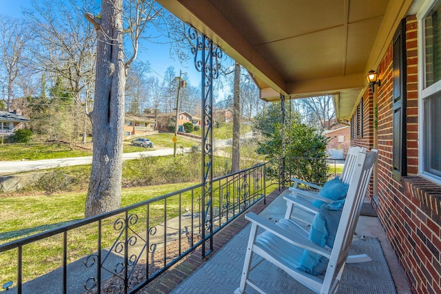 view of balcony