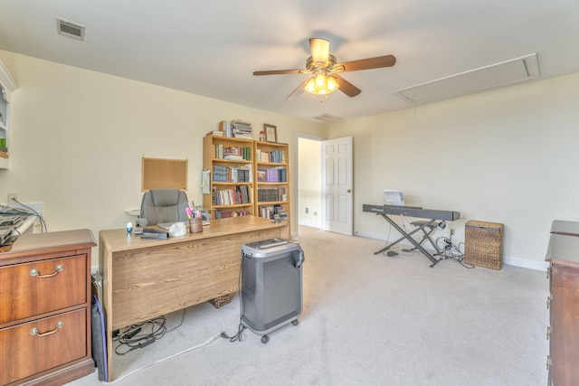 815 Battlefield Park Dr, Dalton, GA 30720 - office space featuring light carpet and ceiling fan