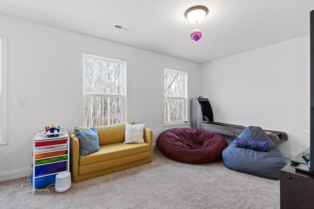 4700 Creek Point Ln, Signal Mountain, TN 37377 - sitting room featuring carpet and baseboards