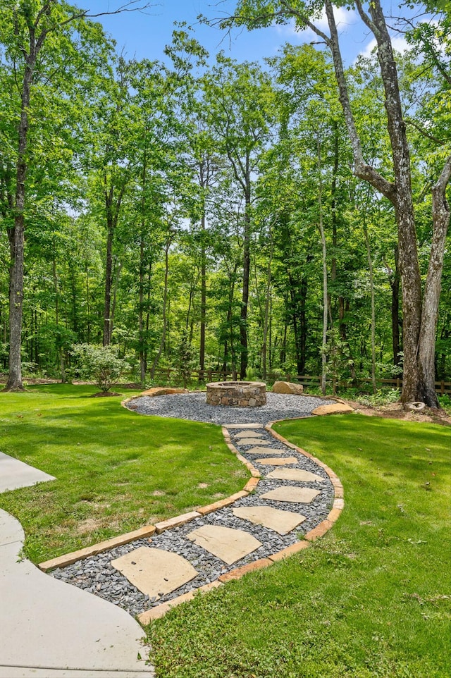 4700 Creek Point Ln, Signal Mountain, TN 37377 - view of grassy yard
