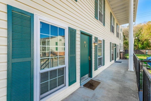 view of patio with covered porch